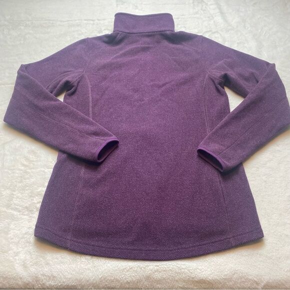 Duluth Trading Company Purple Textured Fleece Jacket Size XS - Picture 2 of 12
